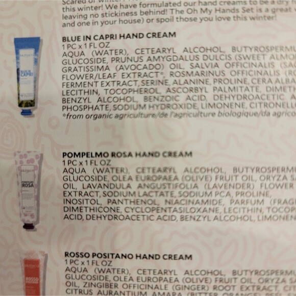 NEW Skin & Co Roma 3 Pc Hand Cream Set Travel Sizes 3 Scents Oh My Hands - Picture 11 of 11